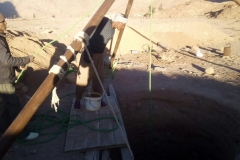 Las excavaciones de los pozos en Santa Caterina (Egipto, Sinaí)